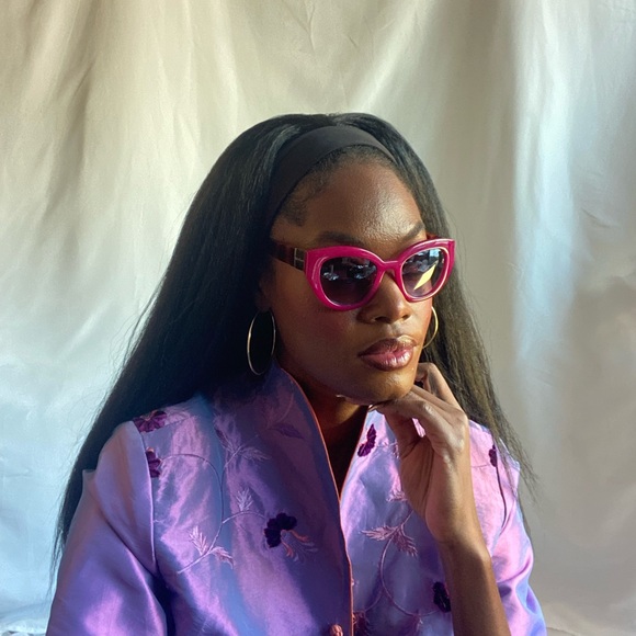 Vintage violet oriental jacket - Picture 2 of 13